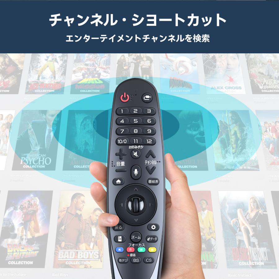 AVTVA AN-MR18BA LG 用の マジックリモコン 音声機能付き OLED 77W8PJA