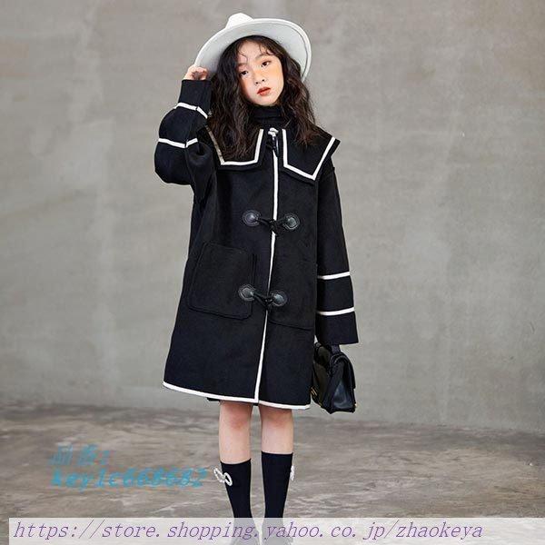 品多く ジャケット コート 子供服 アウター 女の子 中学生 小学生 ダッフルコート 赤 黒 フード無し 防寒着 アウターウェア おでかけ ライン 無地 ブラック レッド おしゃれ お上品 秋冬 セーラー大きい襟 大人っぽい レトロ感 ベビー服 シューズ Www Smssvg Org