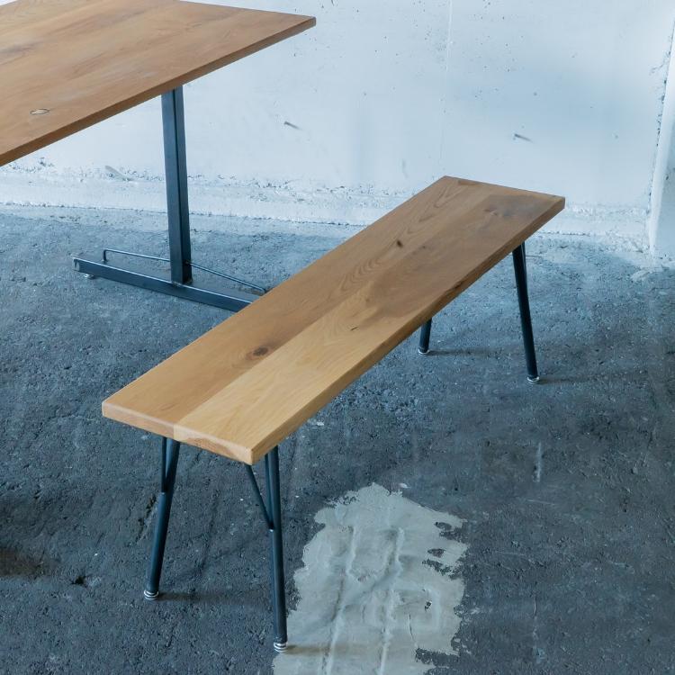 メーカー直送品 ダイニングベンチ 二人掛け SK BENCH 1200 120×28cm 