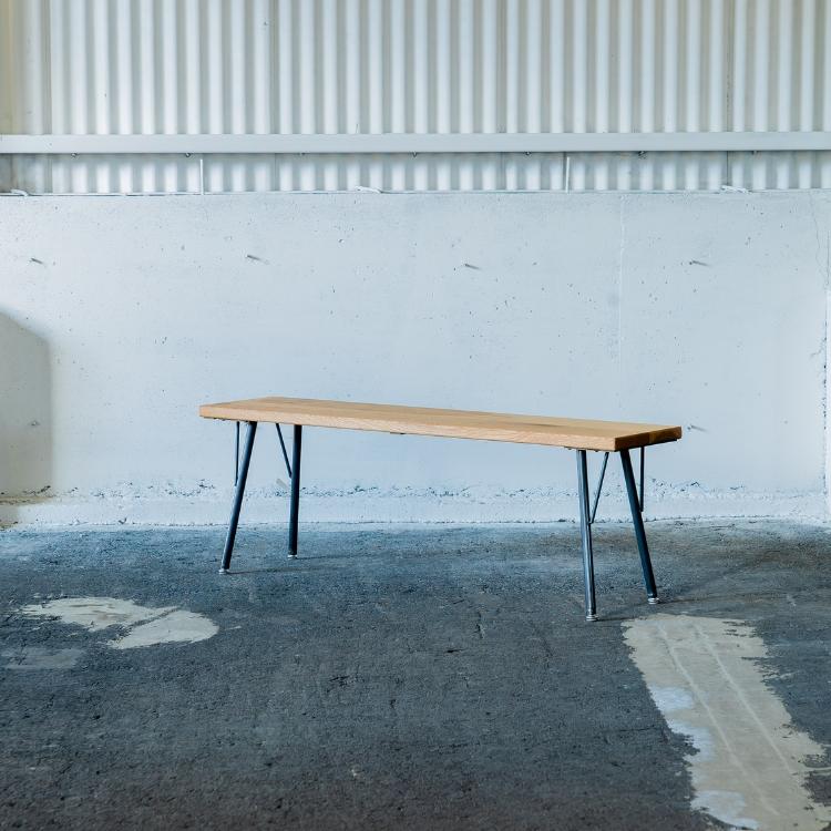 メーカー直送品 ダイニングベンチ 二人掛け SK BENCH 1200 120×28cm 