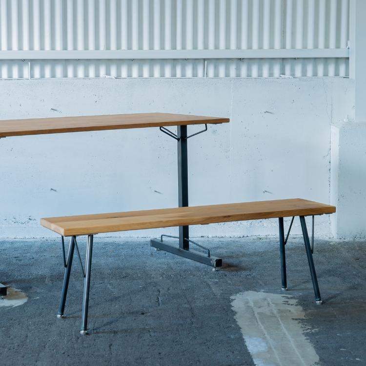 メーカー直送品 ダイニングベンチ 二人掛け SK BENCH 1200 120×28cm 