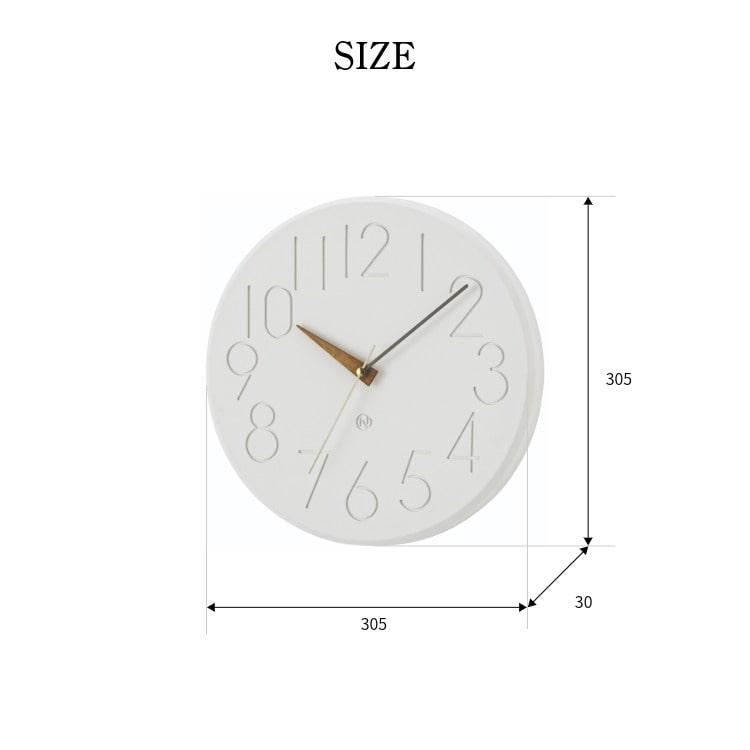 Smuk Wall Clock ホワイト ウォールクロック 壁掛け時計 シンプル 白 Smuk｜デザイン照明のCROIX