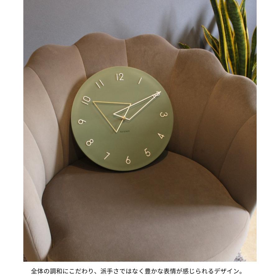 INTERFORM 壁掛け時計 おしゃれ かわいい スイープ 静か 無音 壁