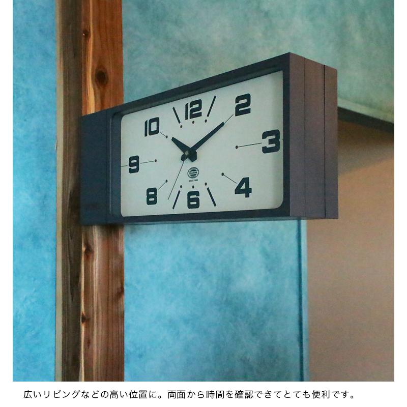 DULTON 両面時計 ダブルフェイスクロック 壁掛け時計 おしゃれ DULTON 両面時計 ダブルフェイスクロック 壁掛け時計 おしゃれ