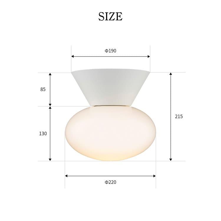 シーリングライト 照明 リビング ダイニング 寝室 おしゃれ かわいい 北欧 LED球対応 白熱球対応 1灯 インターフォルム INTERFORM モワ Mois 電球なしの画像