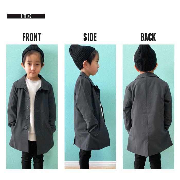 シャツコート キッズ コート アウター ステンカラーコート 男の子 女の子 ジュニア 韓国子供服 Sj49 02 b Zi On 通販 Yahoo ショッピング