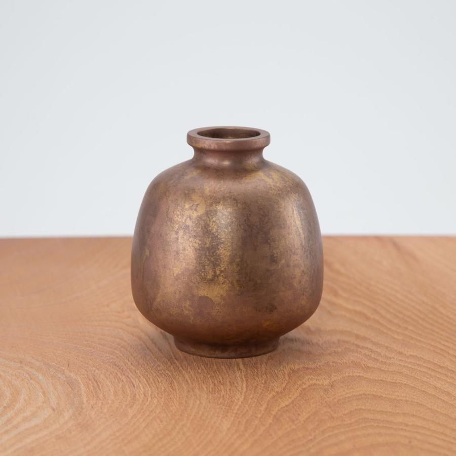 花器 花みつぼ 花瓶 真鍮製 高岡銅器 日本製 工芸品 おしゃれ 小さい 