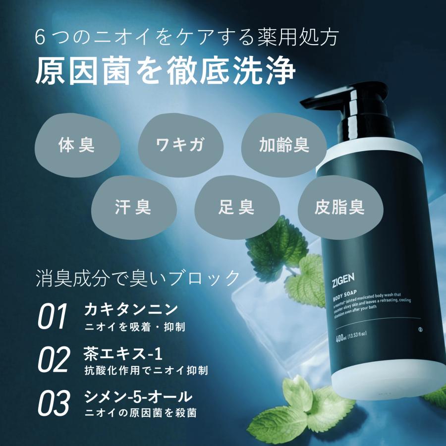 2026年4月発売】 ZIGEN ボディソープクール 薬用 デオドラント