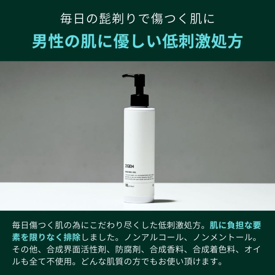 シェービングジェル ギフト メンズ ZIGEN [ 髭剃り カミソリ負け 敏感