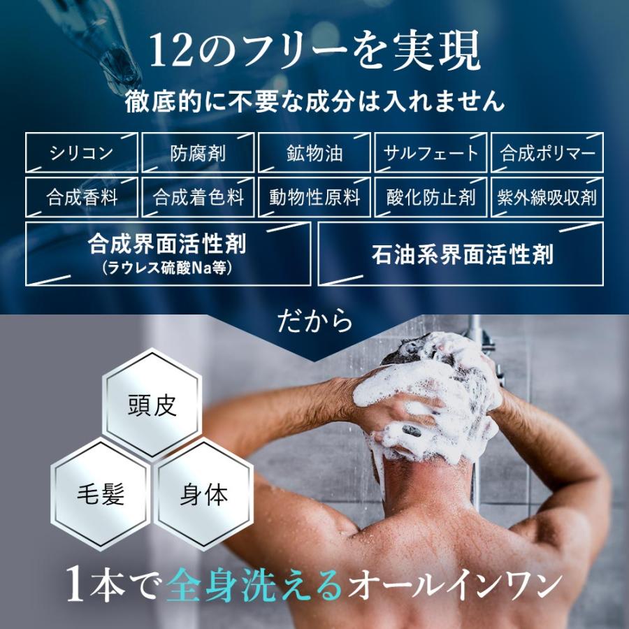 ZIGEN 全身シャンプー メンズ 汗臭 加齢臭 を抑える【髪・頭皮