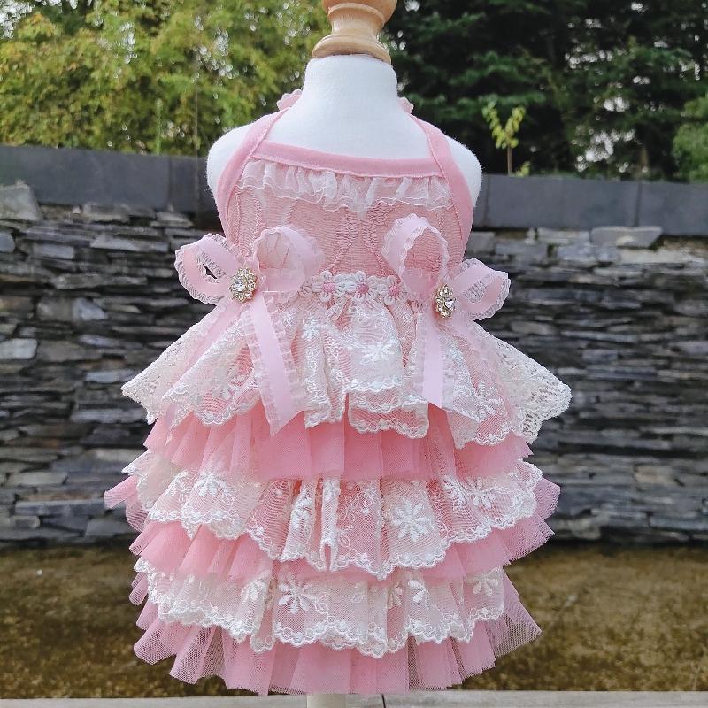 300円off クーポン 配布中 犬服 ドッグウェア ドレス キャミソール ティアード ワンピース レース チュールスカート 送料無料 衣装 イベント服 リボン Ziimo Co Yahoo 店 通販 Yahoo ショッピング