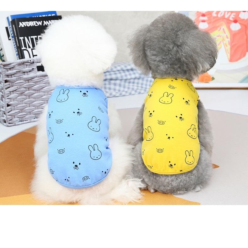 【 300円OFF クーポン 配布中 】 犬服 タンクトップ 4色展開 うさぎさん柄 カットソー シャツ 通年 送料無料 ドッグウェア ジーモアンドコー ペット ペット用品|ziimoco|08