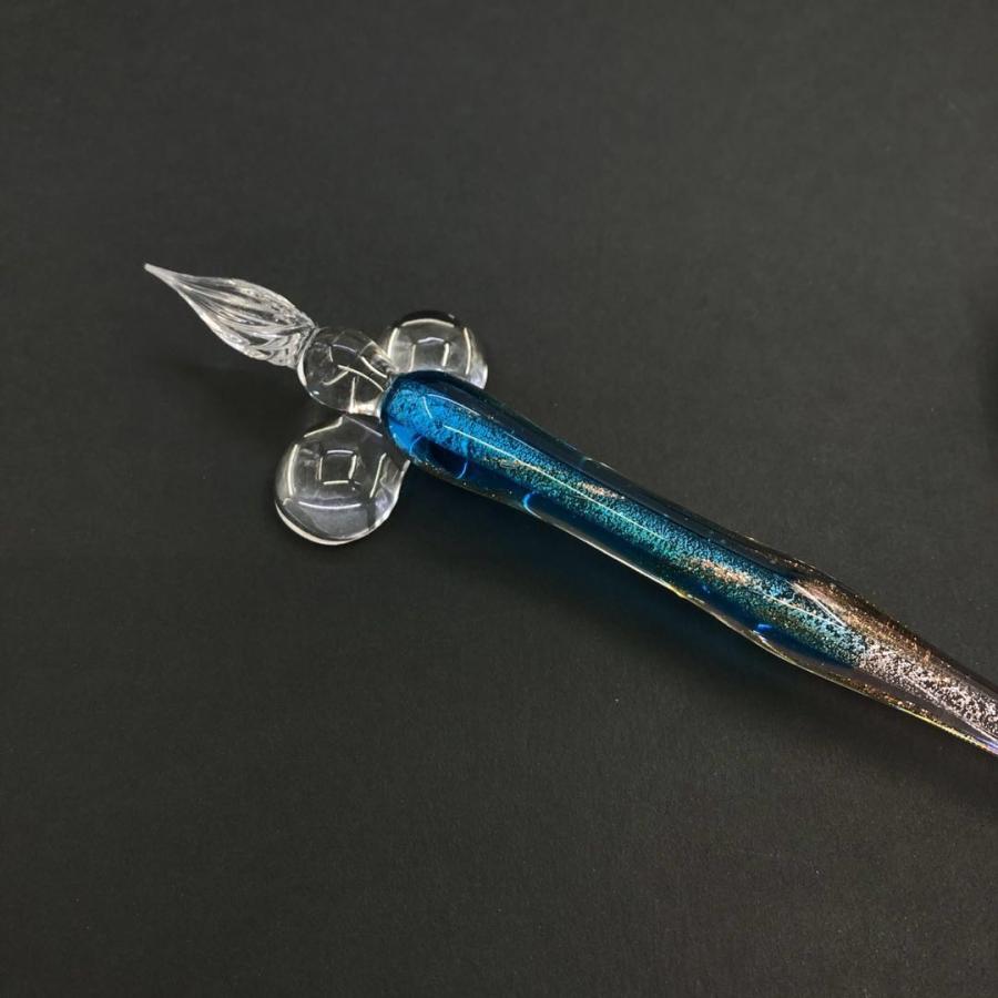 ガラスペン 万年筆 硝子ペン 付けペン 手作り インクボトル付き ペン