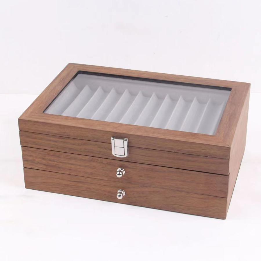 ペンケース 木製 万年筆 ペン収納 筆箱 ペンボックス 文房具収納 ボールペン コレクションケース ペン箱 展示スタンド 34本収納用 Penks Gaga Mall ヤフー店 通販 Yahoo ショッピング