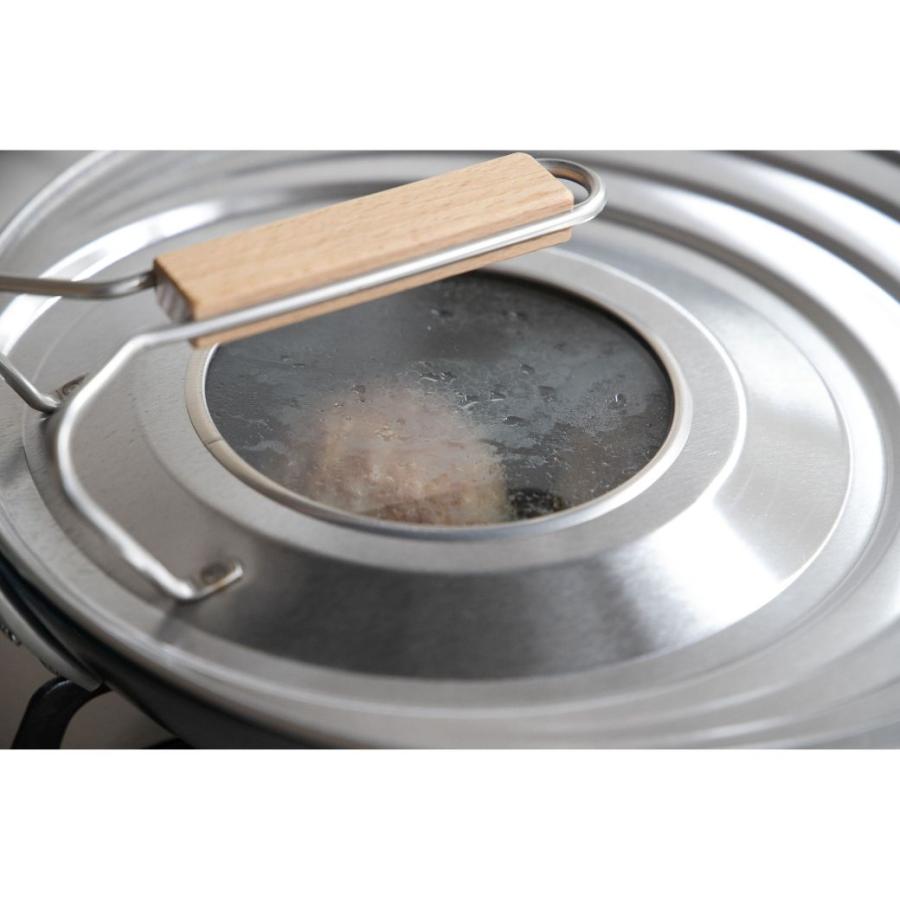 フライパン 蓋 立つ 20cm 22cm 24cm 26cm 対応 日本製 一人暮らし こだわり 調理器具 便利グッズ キッチン | 京都活具 | 04