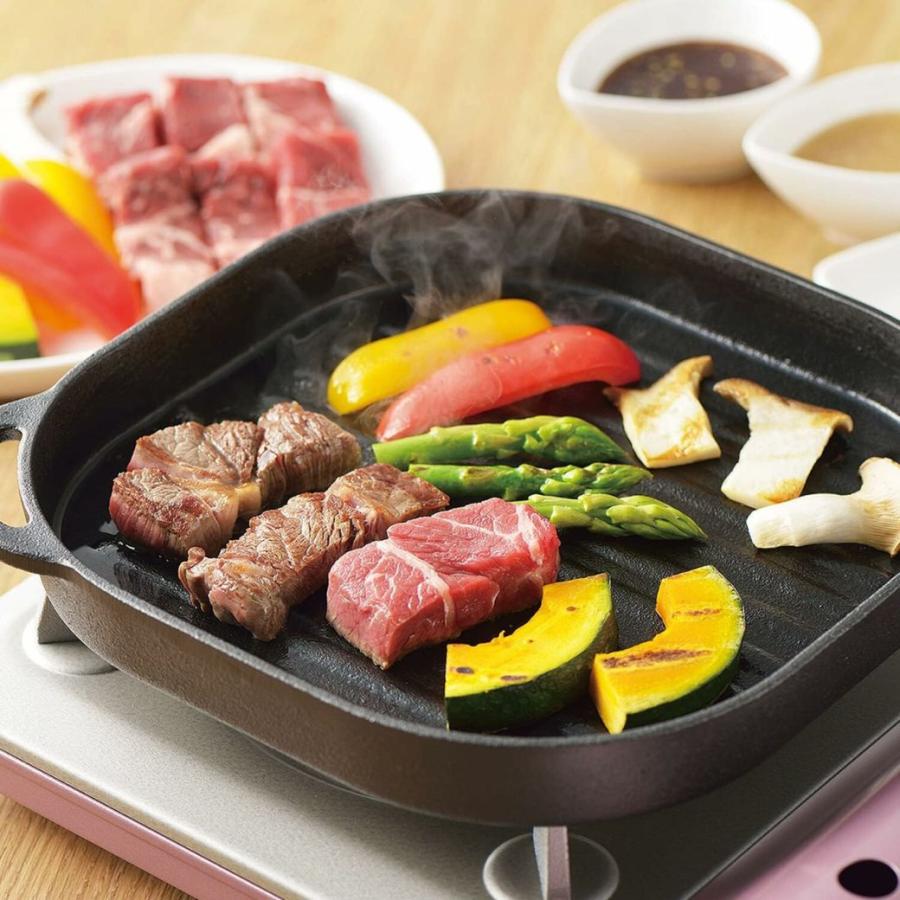 PEARL LIFE グリルプレート ガス ih 24cm 鉄 グリル グリルパン