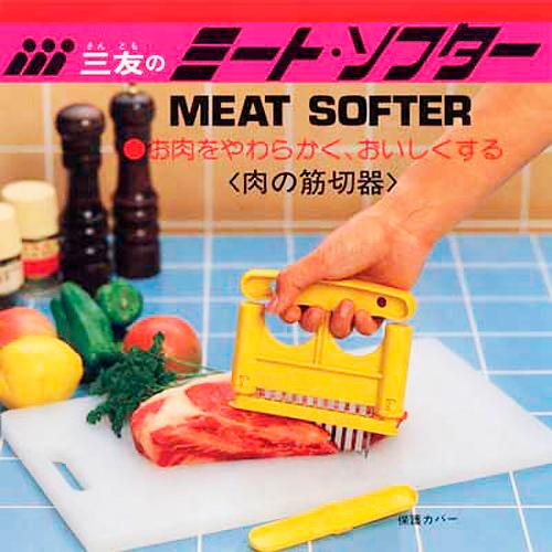 堅い生地をたたいて柔らかくする道具です 義春刃物 肉を柔らかくする道具 ミートテンダライザー 肉筋切り器