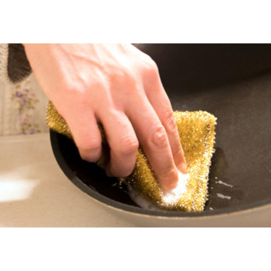 キッチンスポンジ 銅たわし 食器洗い 台所 タワシ 焦げ落し フライパン 抗菌 食器 京都活具 | 京都活具 | 03