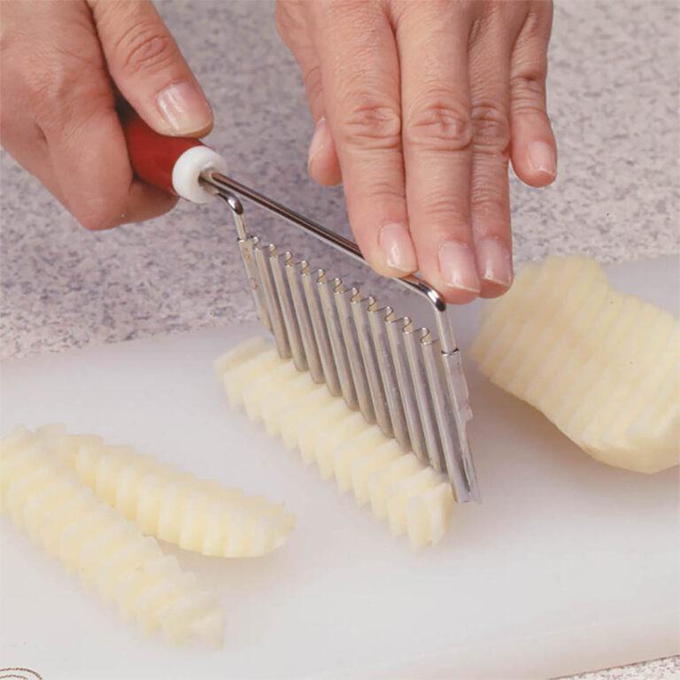 チーズカッター 波型カッター ポテトカッター ポテトスライサー 野菜 チーズスライサー チーズナイフ クリンクルカット 格子カット | タイガークラウン | 01