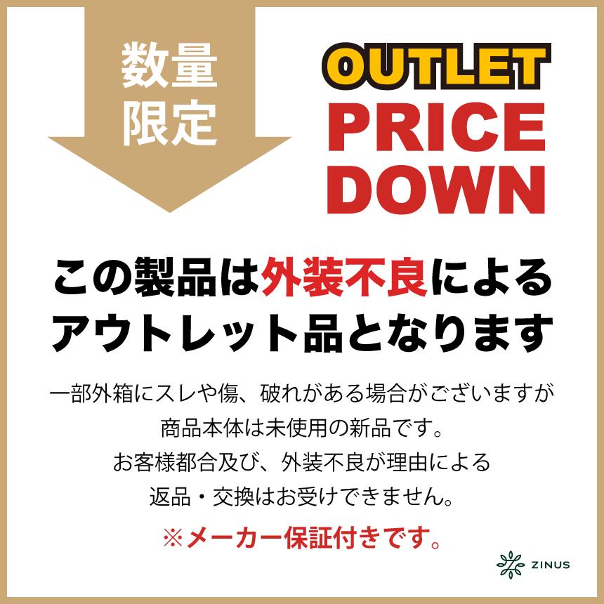 外装不良品 良品アウトレット ベッドフレーム セミダブル 金属 木製 すのこ スノコ ヘッドボード付 ナチュラル 木目 ブラック ベッド  Santa Fe サンタフェ｜zinus｜02