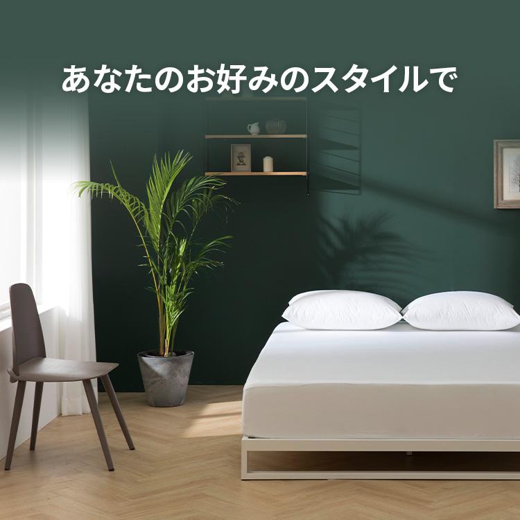 Heavy Duty スチールベッドフレーム 18cm ブラック 新品 Heavy Duty スチールベッドフレーム 18cm ブラック ホワイト