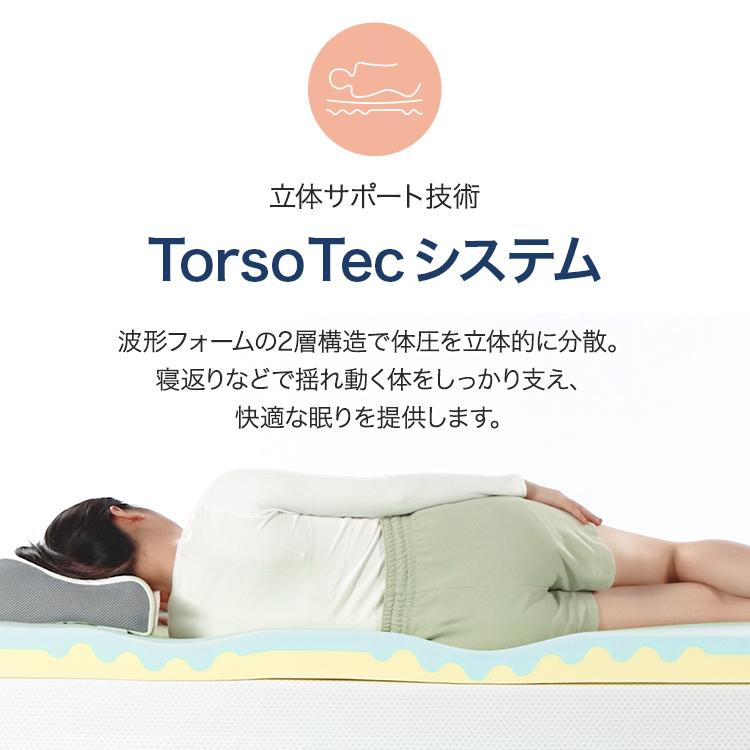 マットレストッパー ダブル メモリーフォーム 厚み25cm ダブル ZINUS Daily Sleep ダブルフォーム 低反発 TorsoTec マットレス