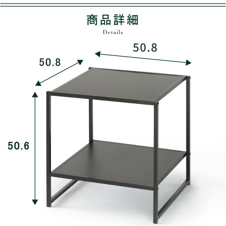 サイドテーブル エスプレッソ ブラック 木目 ウッド ナチュラル ナイトテーブル Modern Studio Collection Square｜zinus｜12