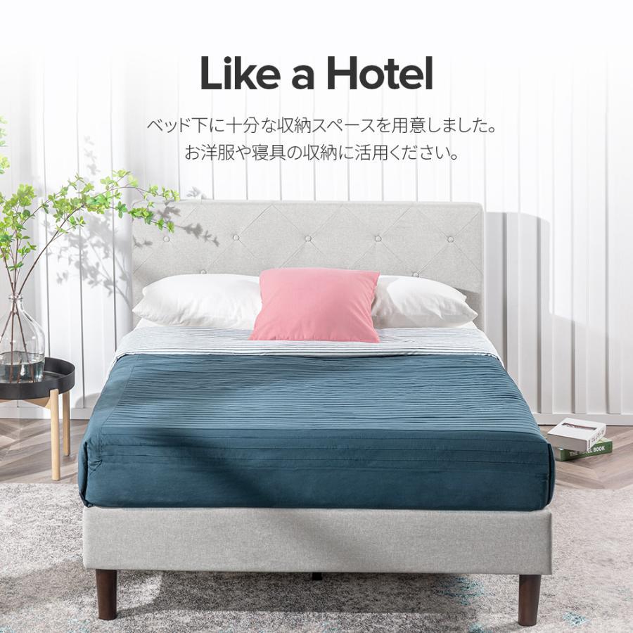 ZINUS 旧規格製品 良品アウトレット ベッドフレーム セミダブル