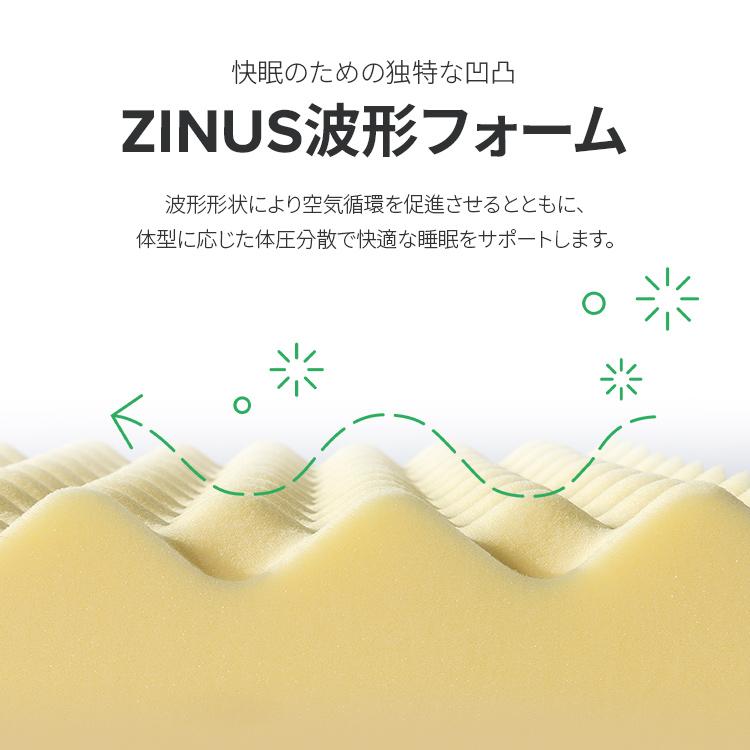 ZINUS GreenTea 低反発マットレス 20cm 抗菌 防ダニ加工