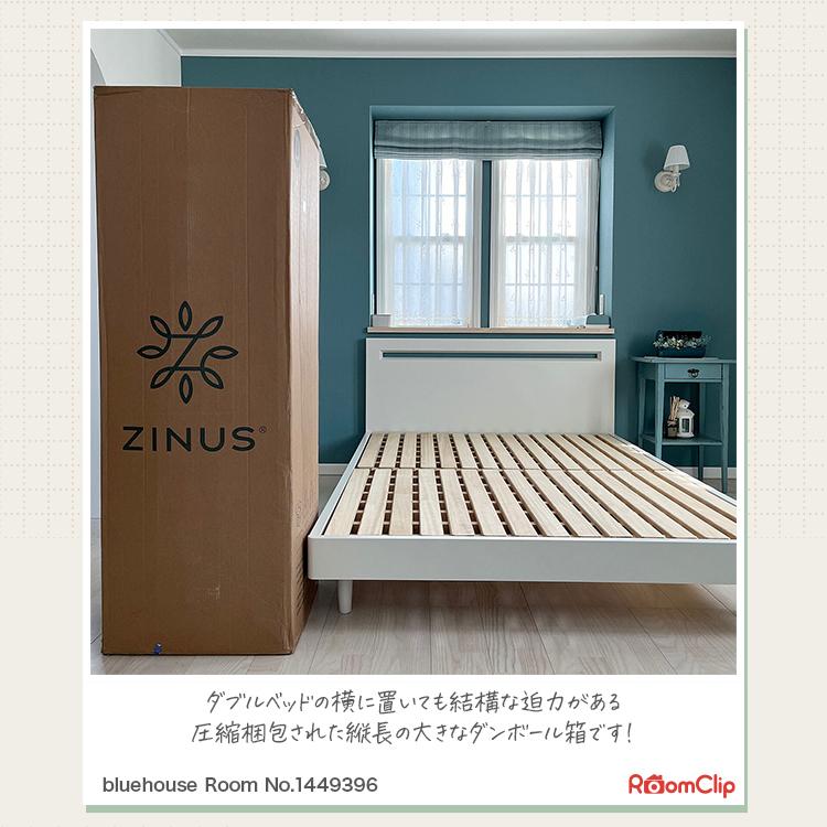 ZINUS マットレス ダブル 硬め ハイブリッド ホワイト おしゃれ