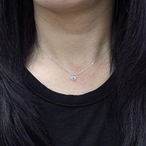 タンザナイト 一粒 ネックレス 星 タンザナイトペンダント K18