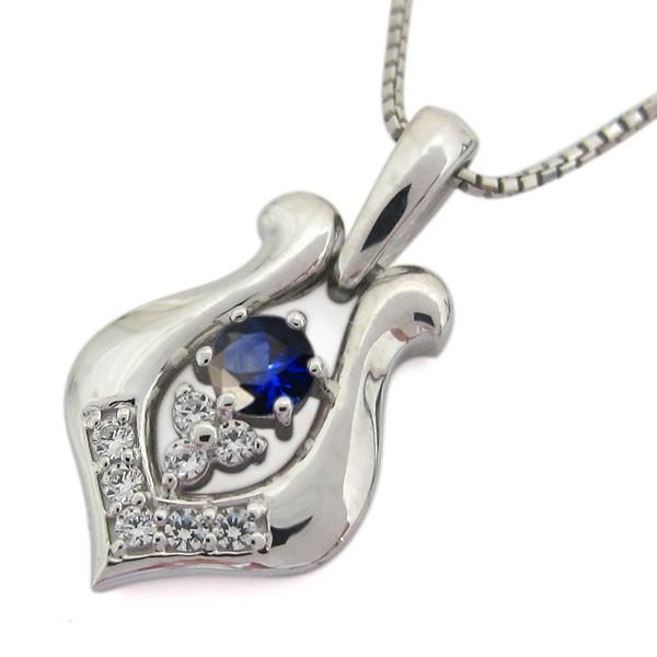 ホースシュー　サファイアペンダント ホースシューネックレス 18金 馬蹄 メンズ サファイア