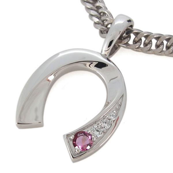 トルマリン ネックレス 65cm ネックレス シルバー メンズ ピンクトルマリン ペンダント 喜平