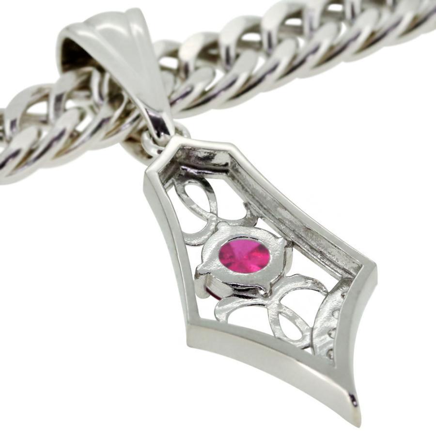 ルビー ペンダントトップ A6115 1.09ct プラチナPt 四葉クローバー 
