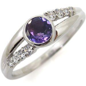 プラチナ アメジスト リング 大粒 指輪 クリスマス ポイント消化