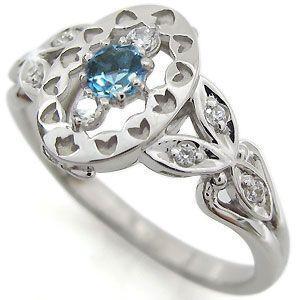 ブルートパーズ リング アンティーク 10金 指輪 : ZION - 通販