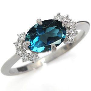 プラチナ ダイヤ ロンドンブルートパーズ リング プラチナ 指輪 ロンドンブルートパーズ リング クリスマス