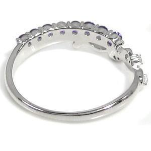 アメジストリング 唐草 アラベスク 18金 レディース リング