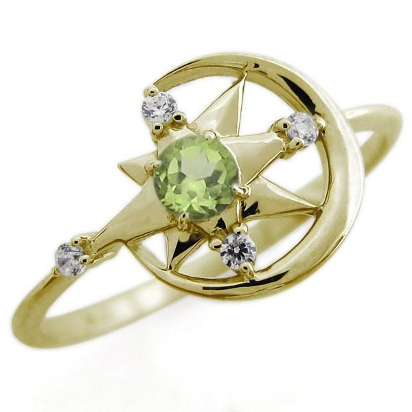 k10 STAR JEWELRY ペリドット スター リング PERIDOT LEAF RING(2JR0593)K10 リング｜スタージュエリー公式