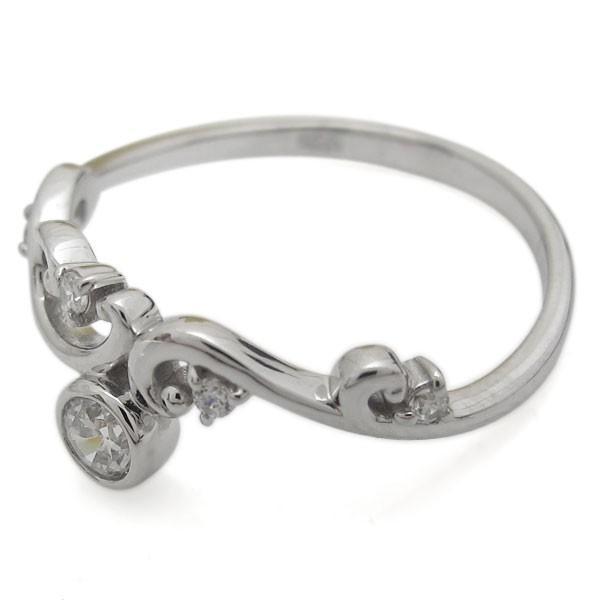 匿名配送 プラチナ アラベスク レディース ダイヤモンド リング 指輪 クリスマス ポイント消化 【JSB1370498287】(50081円)