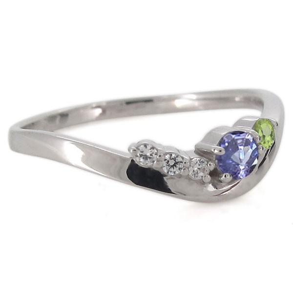 指輪 レディース シンプル シルバー925 人気 大人 タンザナイト