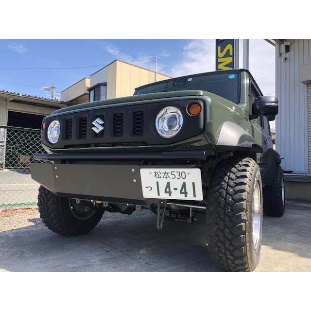 新型ジムニー JB64 JB74 フロントエプロン 艶消し黒塗装