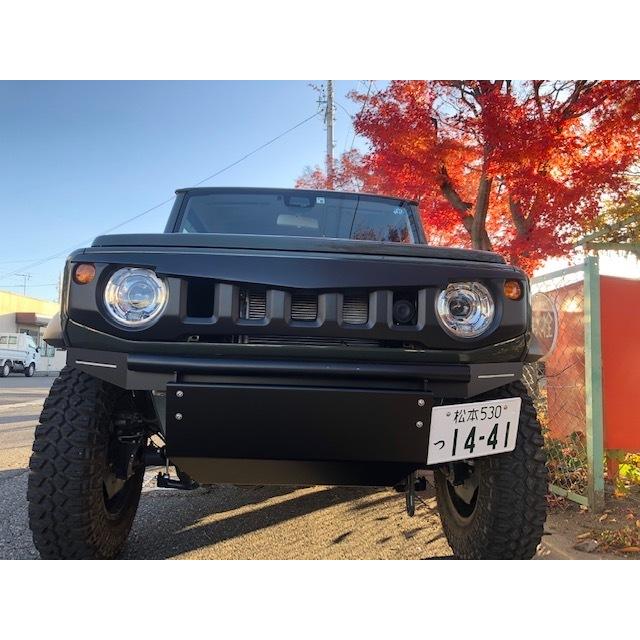 ジムニー　jb64 ワンオフフロントバンパー 新型ジムニーJB64JB74 フロントバンパー＆スキッドガード