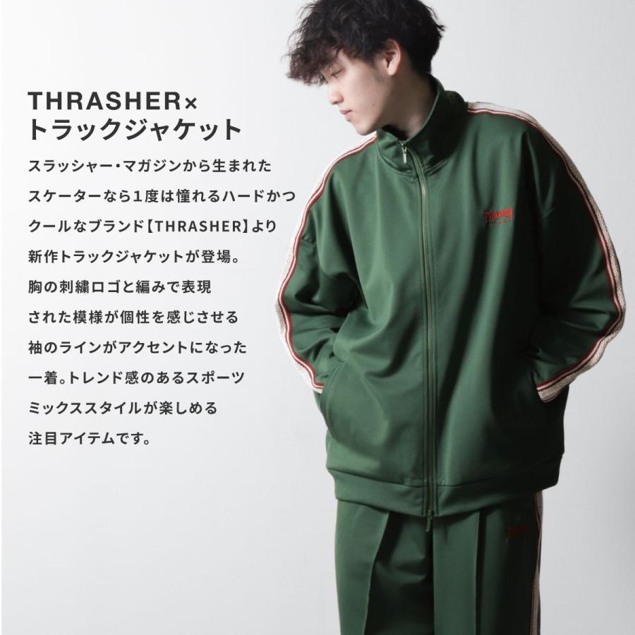 Thrasher トラックジャケット メンズ ジャージ ジャージ上 Thrasher トラックジャケット メンズ ジャージ ジャージ上