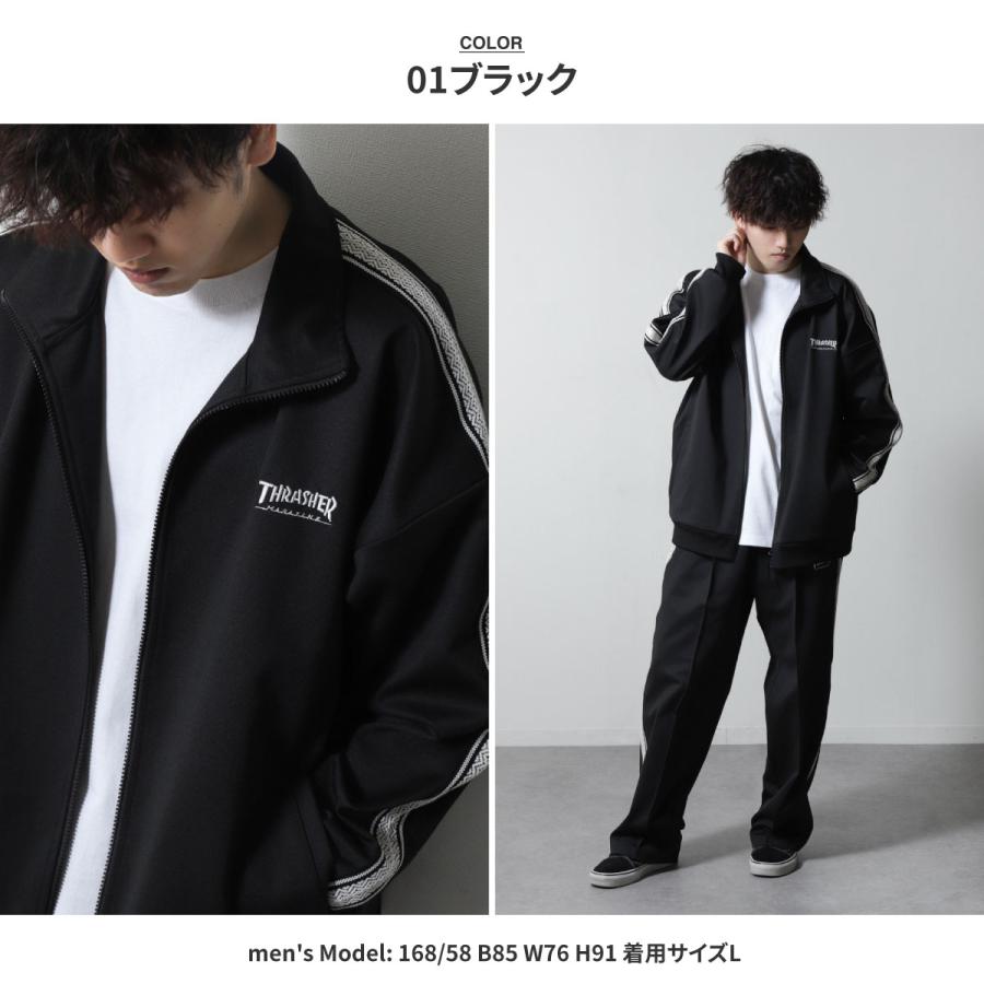 Thrasher トラックジャケット メンズ ジャージ ジャージ上 Thrasher トラックジャケット メンズ ジャージ ジャージ上