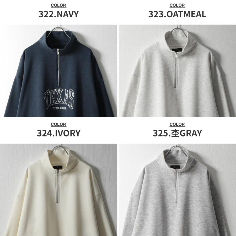 ZIP FIVE トレーナー メンズ スウェット ハーフジップ スタンド ZIP FIVE トレーナー メンズ スウェット ハーフジップ スタンド