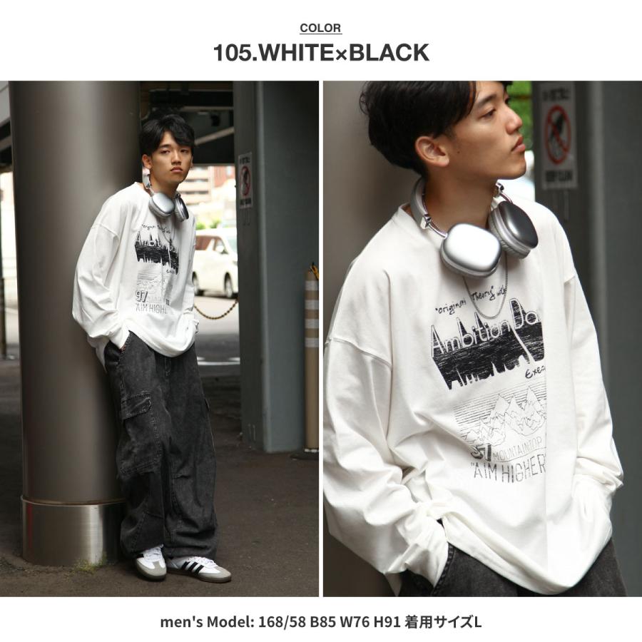 ZIP FIVE ロンTEE メンズ ルーズシルエット ヴィンテージ風 T ZIP FIVE ロンTEE メンズ ルーズシルエット ヴィンテージ風 T