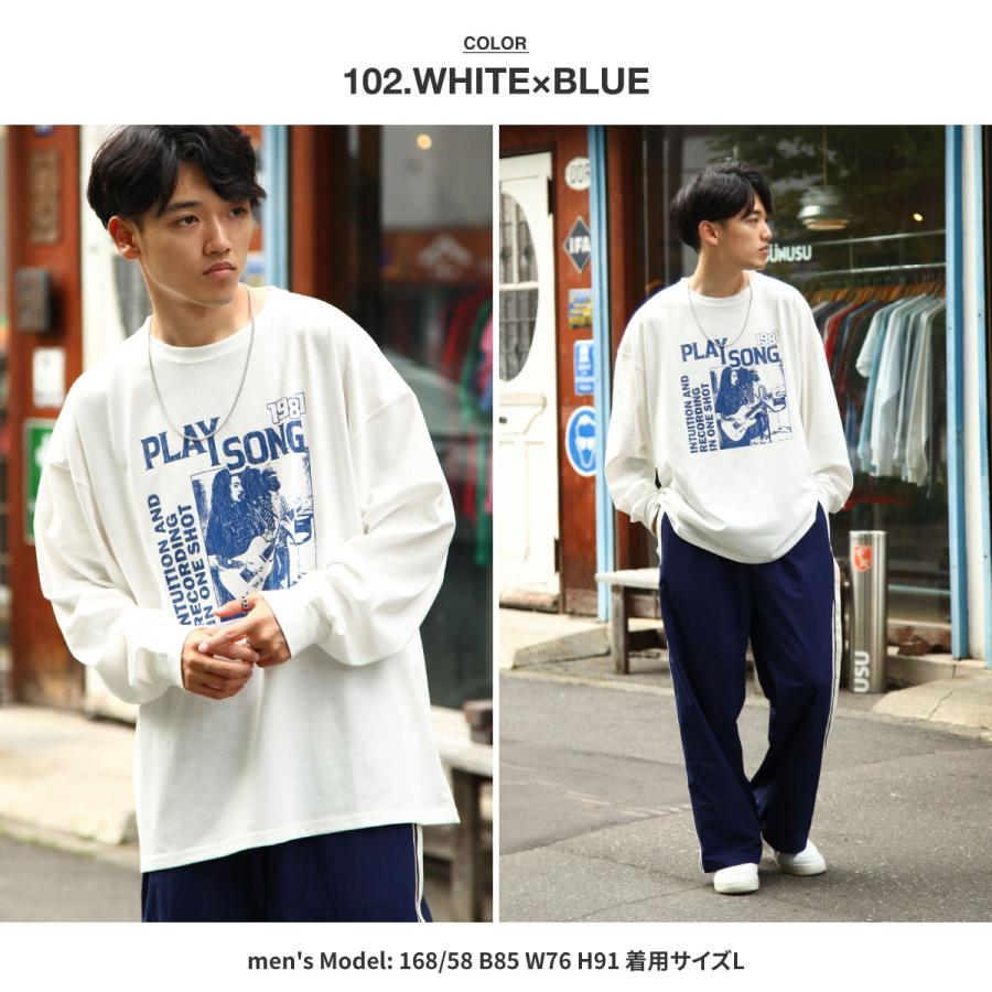 ZIP FIVE ロンTEE メンズ ルーズシルエット ヴィンテージ風 T ZIP FIVE ロンTEE メンズ ルーズシルエット ヴィンテージ風 T