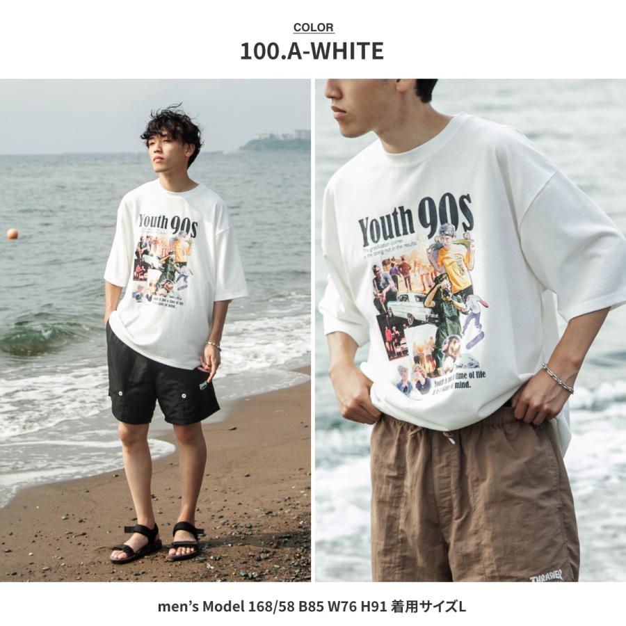 ZIP FIVE Tシャツ メンズ グラフィックTシャツ 90s 半袖Tシャツ 