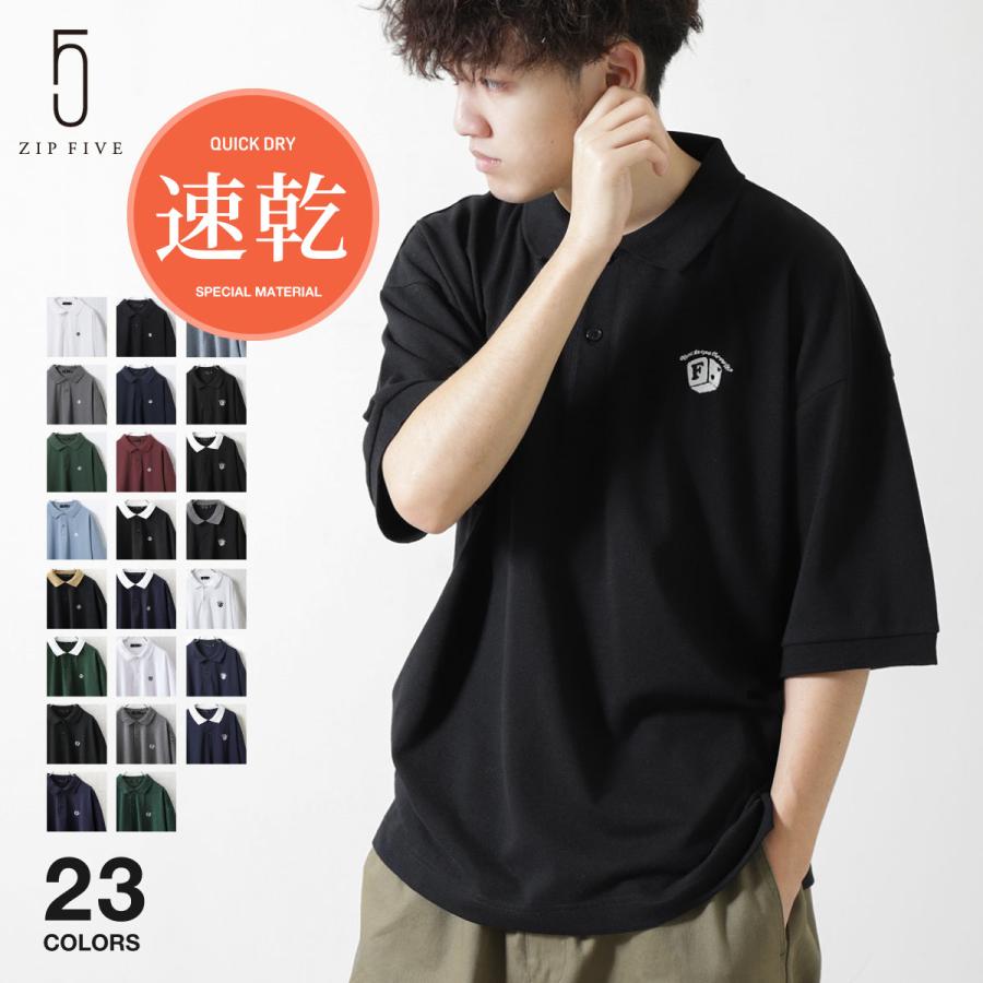 ZIP FIVE ポロシャツ メンズ レディース ゴルフウェア 半袖 ZIP FIVE ポロシャツ メンズ レディース ゴルフウェア 半袖